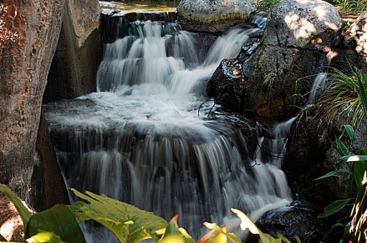 瀑布,风景,方向