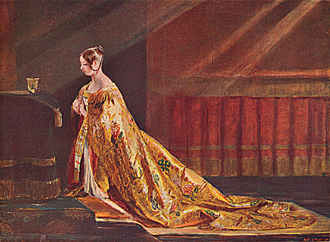 维多利亚皇后,加冕,长袍,1838年,艺术家