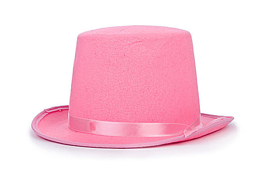 粉色,帽子,隔绝,白色