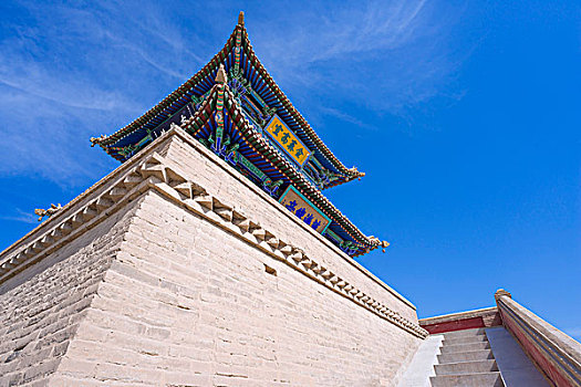 钟楼,庙宇,甘肃,走廊,丝绸之路,中国
