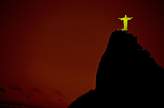 耶稣,救世主,雕塑,基督山,里约热内卢,巴西