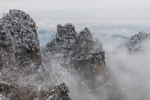 张家界雪景