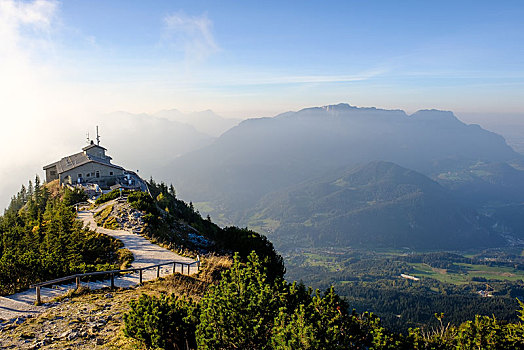 右边,背影,贝希特斯加登,阿尔卑斯山,国家公园,上巴伐利亚,德国,欧洲