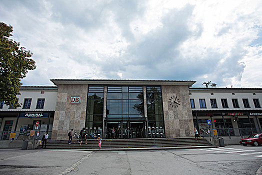 火车站,班霍夫大街,罗森海姆,巴伐利亚,德国