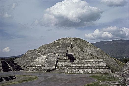 金字塔,月亮,特奥蒂瓦坎,墨西哥