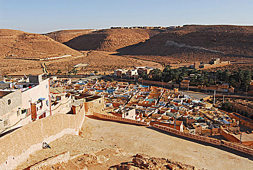 algeria,elevated,view,of,ancient,houses,in,the,village