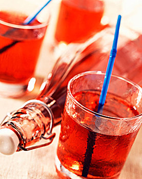 草莓,酒饮料,主题,夏季水果