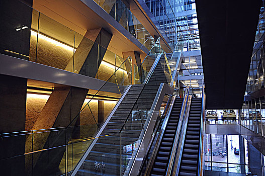 建筑,室内,现代,楼梯,商务,鹿特丹