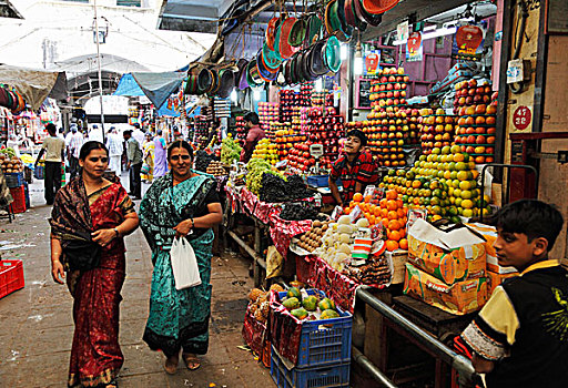 市场,迈索尔,印度南部,印度,南亚,亚洲