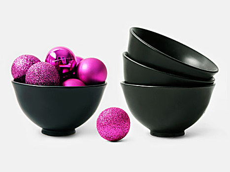 紫色,球,圣诞树,黑色,器具