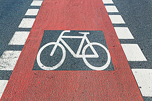 自行车道,标记,公路