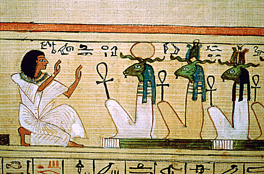 埃及,书本,死,死亡,跪着,神,艺术家,未知