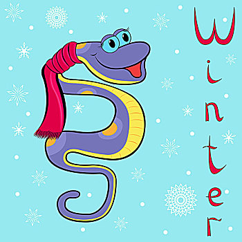 寒冷,冬天,蟒蛇