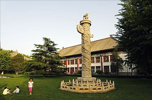 柱子,圆明园,北京,大学,海淀,地区,中国