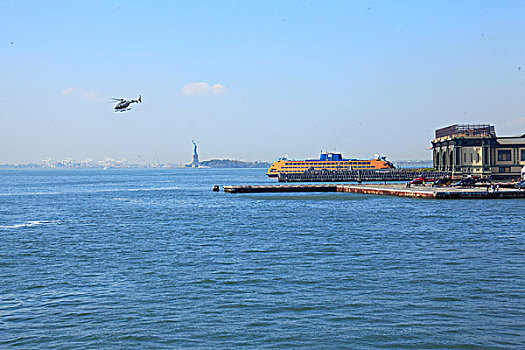 美国纽约及曼哈顿岛旅游直升机停机坪