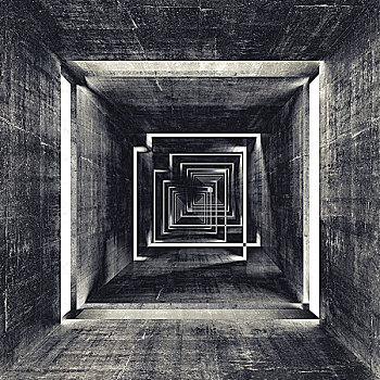 抽象,暗色,水泥,隧道,室内,背景