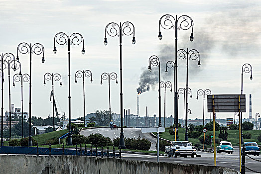 古巴,哈瓦那,灯笼,空气污染,产业