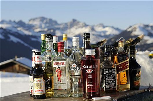 瓶子,酒吧,西部,阿尔卑斯山,伯恩高地,瑞士,欧洲