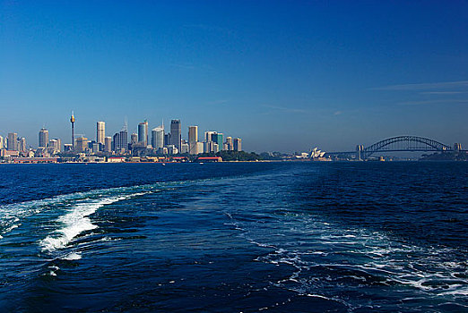 悉尼-歌剧院及海港大桥及市中心