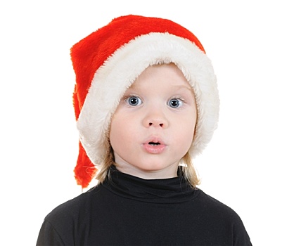 孩子,帽子,圣诞老人