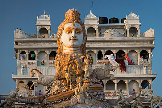 酒店,朝圣,巨大,雕塑,湿婆神,岛屿,泰米尔纳德邦,印度,亚洲