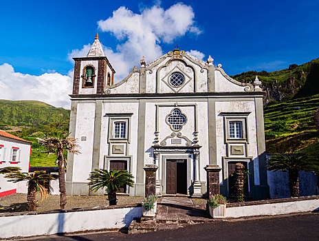 教堂,岛屿,亚速尔群岛,葡萄牙,欧洲