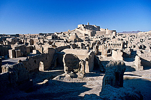城堡,世界遗产,毁坏,地震,2003年,伊朗,亚洲