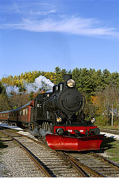 蒸汽机,加蒂诺山,魁北克,加拿大