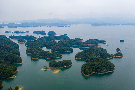 航拍千岛湖风光