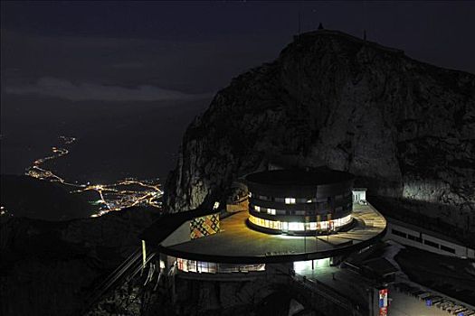 攀升,皮拉图斯,流行,目的地,夜晚,风景,乡村,琉森湖,瑞士,欧洲