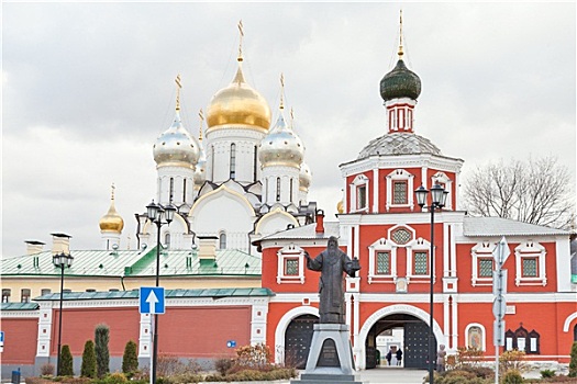 风景,寺院,莫斯科