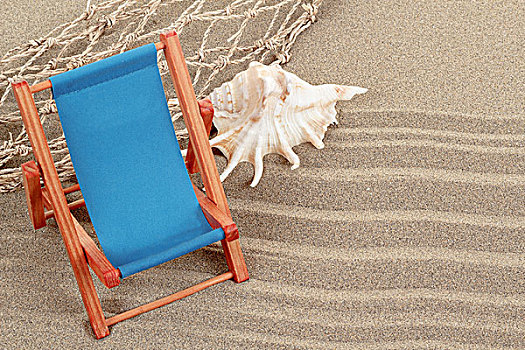 静物,海贝,沙滩椅