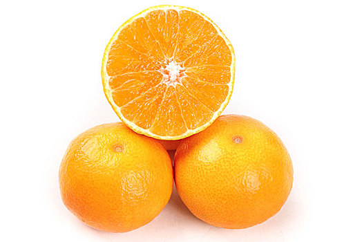 白底上的爱媛38号果冻橙