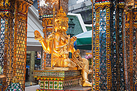 泰国,曼谷,神祠,雕塑,印度人,佛