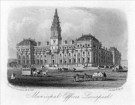 城市,办公室,利物浦,二月,1875年