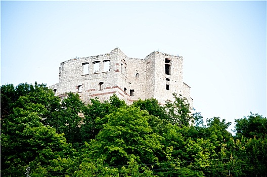 中世纪,城堡,山