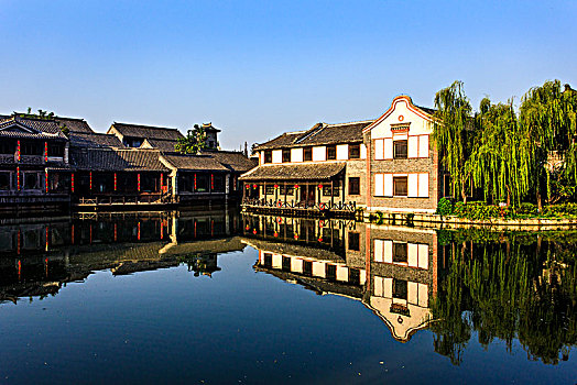 台儿庄运河古城临水建筑与景观