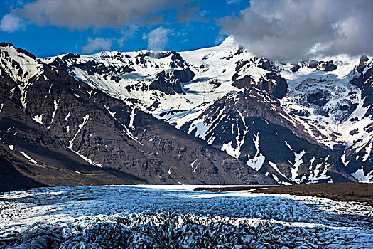 风景,山,斯卡夫塔菲尔国家公园,冰岛