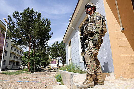 士兵,提供,安全,城市,阿富汗