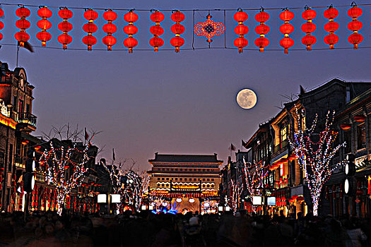 中秋节前门大街灯会