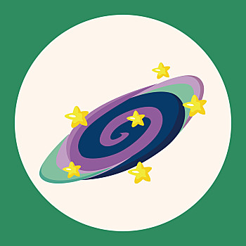 太空,星系,象征,矢量,插画,卡通