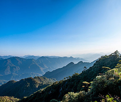 江西上饶三清山群山峡谷