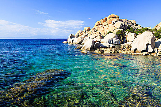 岩石海岸,萨丁尼亚,意大利