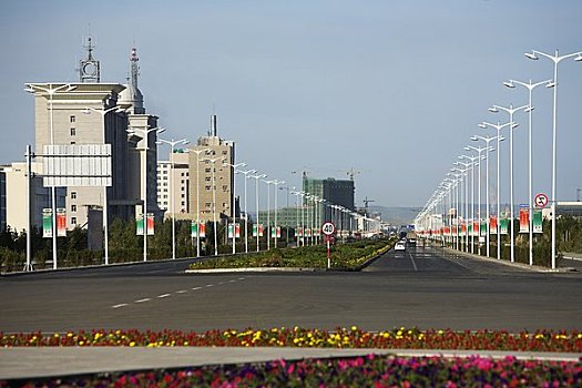 道路,城市,内蒙古,中国