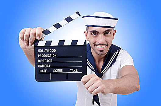 水手,电影,白色背景