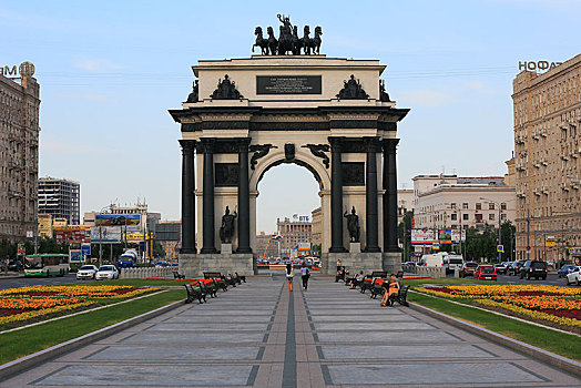 凯旋门,莫斯科,俄罗斯,欧洲