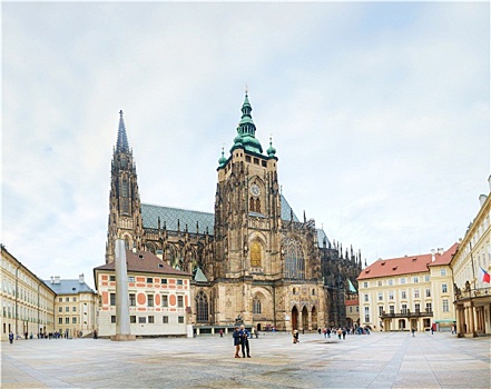 大教堂,围绕,旅游,布拉格