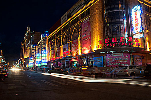 满洲里市夜景