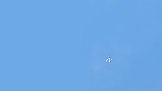 飞机,蓝天,旅行,仰视