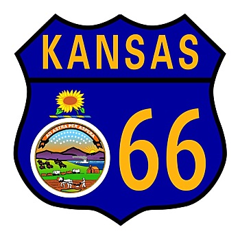 66号公路,堪萨斯,标识,旗帜